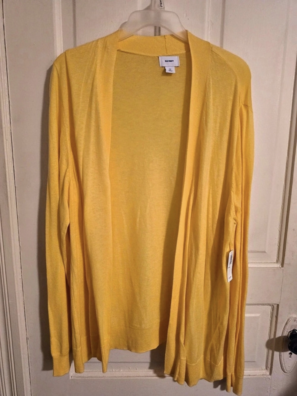 Old Navy Open Front Lightweight Cardigan in Yellow XXL NWT